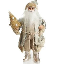 Natural Seaside Standing Santa Christmas Ornament Christmas Figurines|Natural Seaside Standing Santa Christmas Ornament