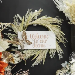 Natural Wheat and Leaves Christmas Wreath Christmas Wreaths|