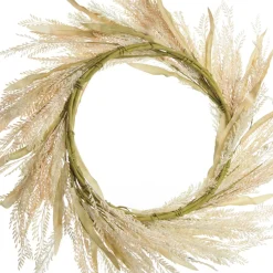 Natural Wheat and Leaves Christmas Wreath Christmas Wreaths|