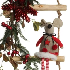 Natural Wooden Rope Ladder Hanging Ornament Wall Hangings And Signs|