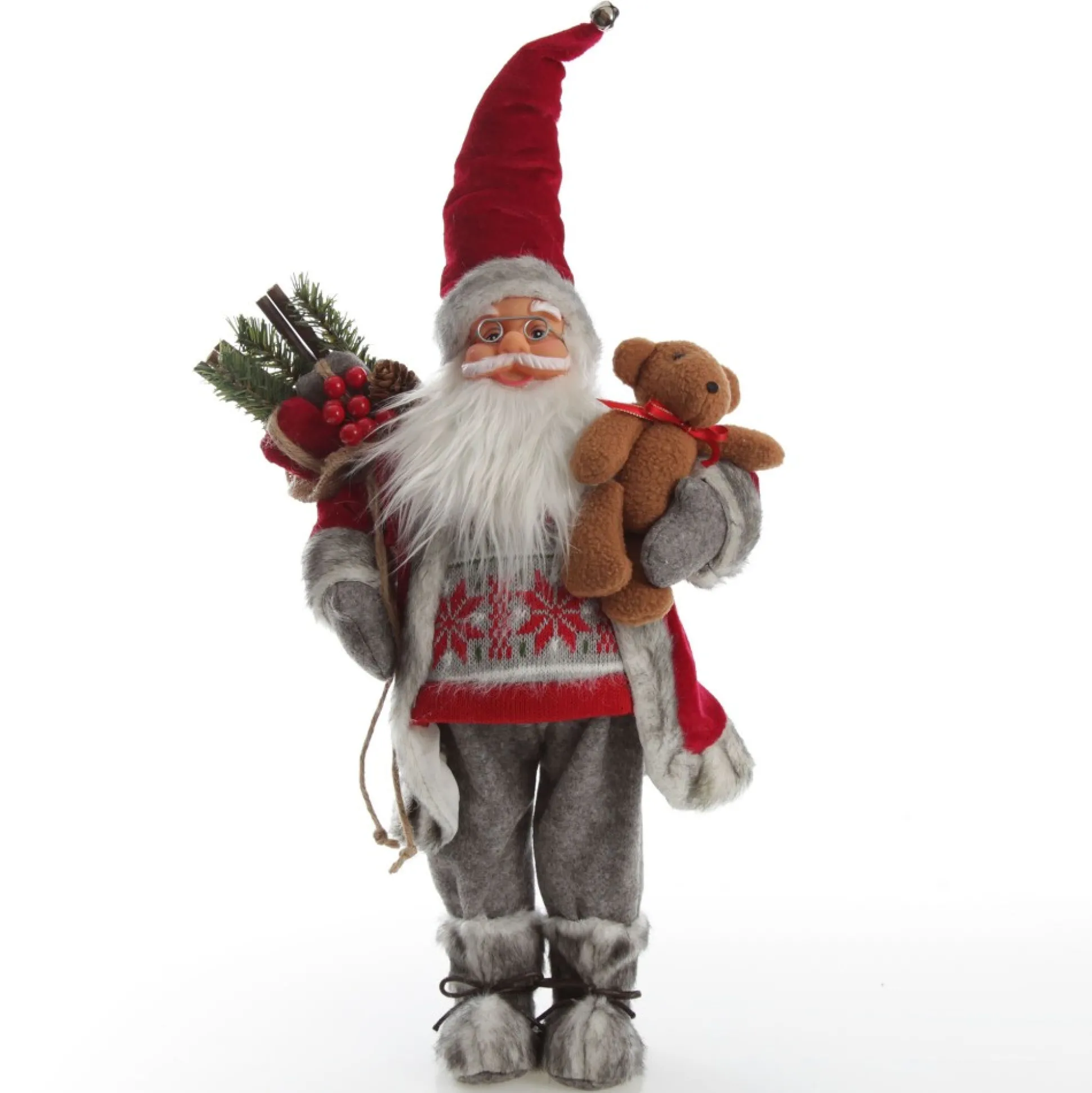 Nordic Standing Santa Christmas Ornament Christmas Figurines|