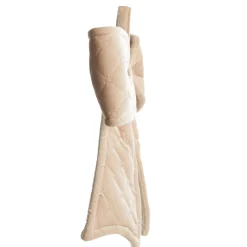 Nude Pink Padded Quilted Velvet Bow Christmas Bells And Bows|