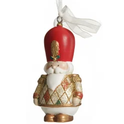 Nutcracker and Teddy Bear Christmas Decoration - Set of 2 Christmas Tree Decorations|