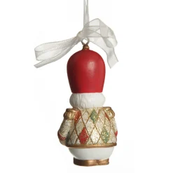 Nutcracker and Teddy Bear Christmas Decoration - Set of 2 Christmas Tree Decorations|