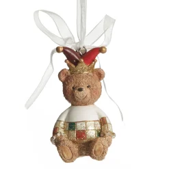 Nutcracker and Teddy Bear Christmas Decoration - Set of 2 Christmas Tree Decorations|