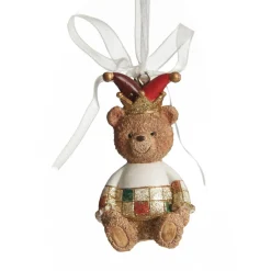 Nutcracker and Teddy Bear Christmas Decoration - Set of 2 Christmas Tree Decorations|