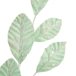 Pale Blue Glitter Leaf Spray Christmas Sprays|