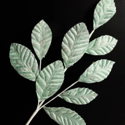 Pale Blue Glitter Leaf Spray Christmas Sprays|