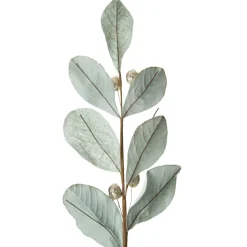 Pale Blue Mixed Leaf Christmas Spray with Beads Christmas Sprays|