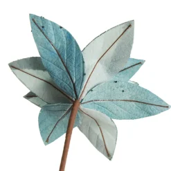 Pale Blue Velvet Lily Flower Stem Christmas Flowers|