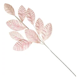 Pale Pink Glitter Leaf Spray Christmas Sprays|