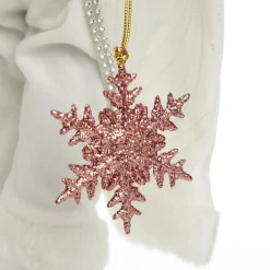 Pastel and White Santa Christmas Ornament Christmas Figurines|