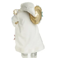 Pastel and White Santa Christmas Ornament Christmas Figurines|