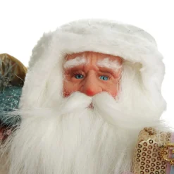 Pastel and White Santa Christmas Ornament Christmas Figurines|