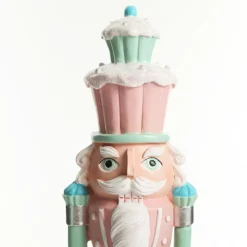 Pastel Nutcracker Ornament with Cupcake Hat Christmas Nutcrackers|