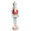 Pastel Nutcracker Ornament holding Merry Christmas Sign Christmas Nutcrackers|