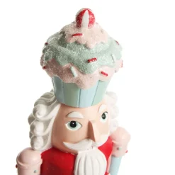 Pastel Nutcracker Ornament holding Merry Christmas Sign Christmas Nutcrackers|