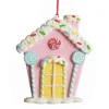 Pastel Pink Candy Gingerbread House Tree Decoration Christmas Tree Decorations|