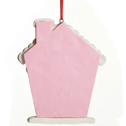 Pastel Pink Candy Gingerbread House Tree Decoration Christmas Tree Decorations|