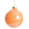 Peach Glass Christmas Bauble Decorative Christmas Baubles|