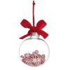 Peppermint Candy Filled Bauble Clear Shatterproof Bauble Decorative Christmas Baubles|