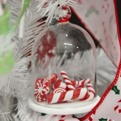 Peppermint Candy Filled Dome Hanging Christmas Tree Decoration Christmas Tree Decorations|