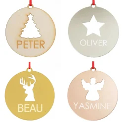 Personalised Angel Cutout Christmas Decoration Personalised Decorations|