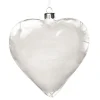Personalised Angel Wings Feather Glass Heart Memorial Baubles|