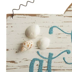 Personalised Arched Beach Christmas Wood Plaque Christmas Plaques|