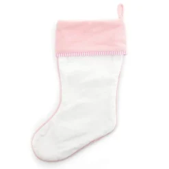 Personalised Baby Pink Teddy Bear Christmas Stocking Personalised Stockings|