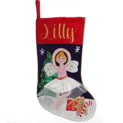 Personalised Ballerina Christmas Stocking Personalised Stockings|