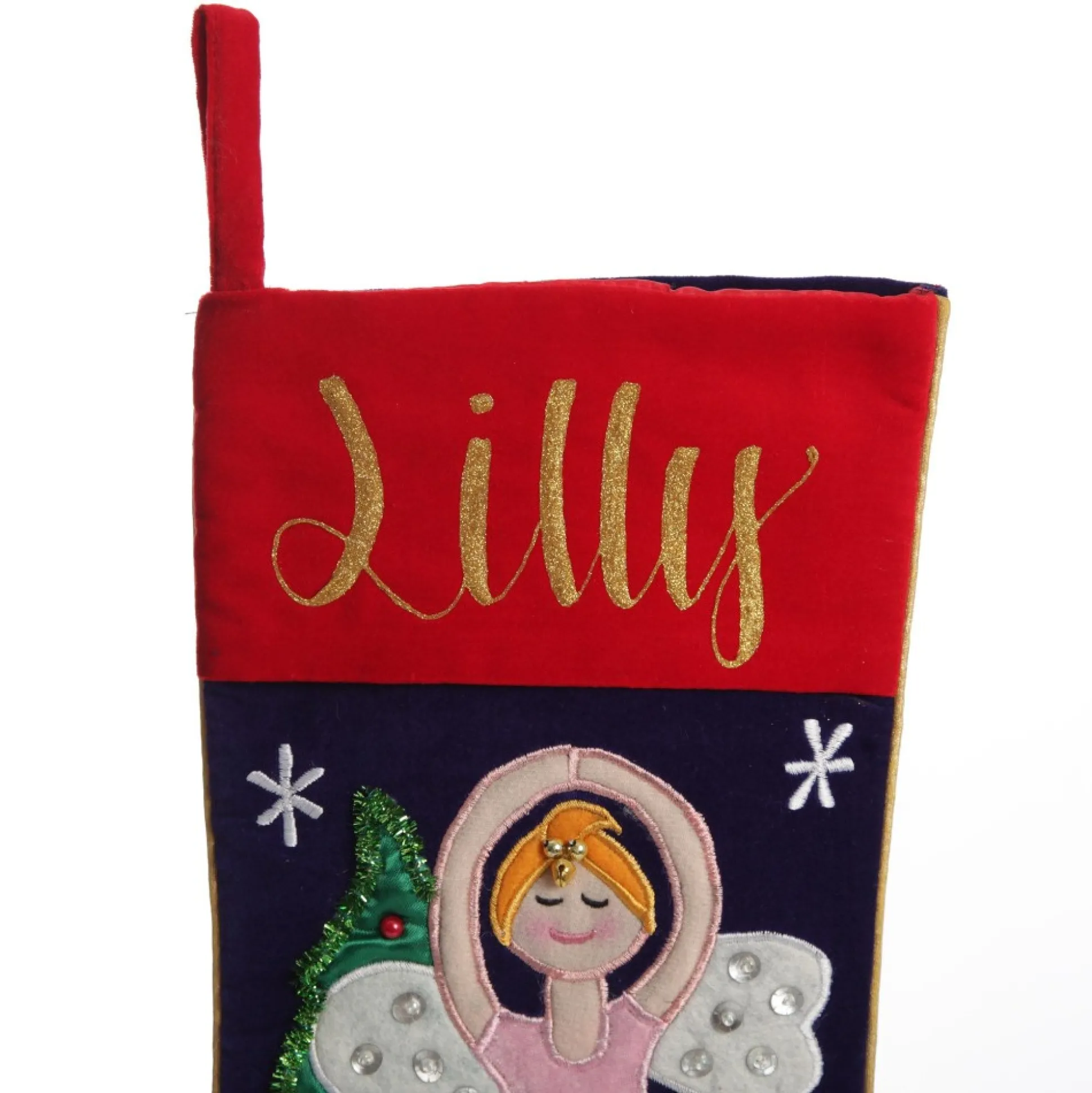 Personalised Ballerina Christmas Stocking Personalised Stockings|