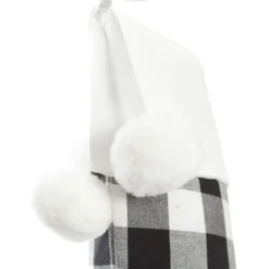 Personalised Black and White Buffalo Check Christmas Stocking Personalised Stockings|
