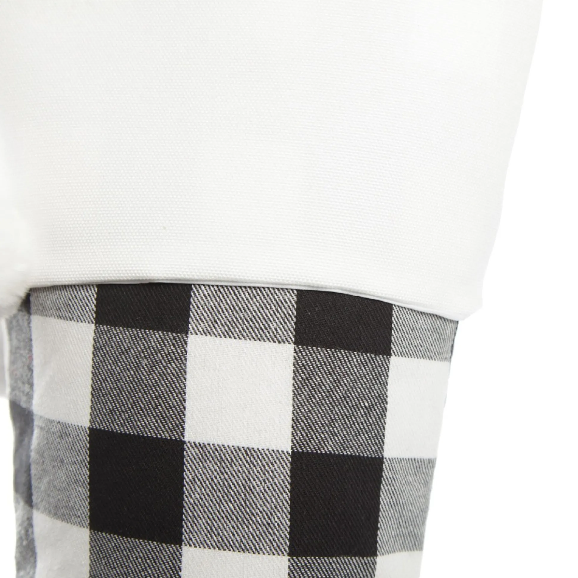 Personalised Black and White Buffalo Check Christmas Stocking Personalised Stockings|
