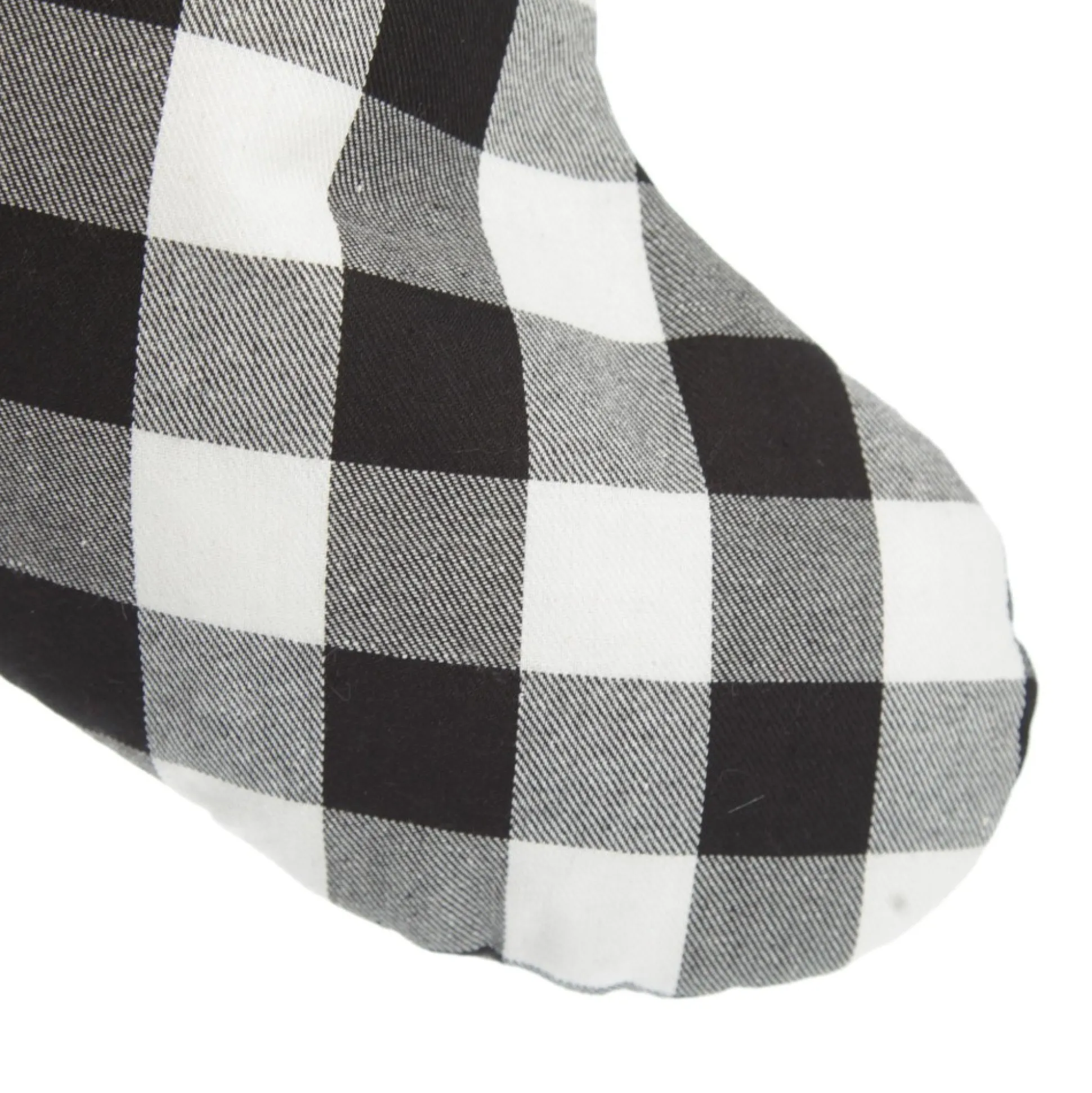 Personalised Black and White Buffalo Check Christmas Stocking Personalised Stockings|