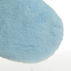 Personalised Blue Fur Christmas Stocking with Pom Poms Personalised Stockings|