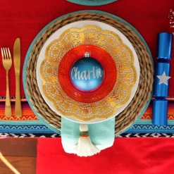 Personalised Blue Shatterproof Christmas Bauble Personalised Baubles|