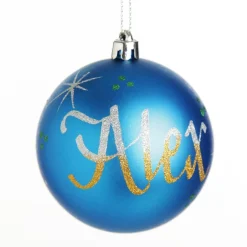 Personalised Blue Shatterproof Christmas Bauble Personalised Baubles|