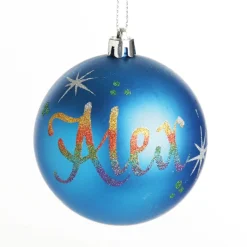 Personalised Blue Shatterproof Christmas Bauble Personalised Baubles|