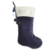 Personalised Blue Velvet Christmas Stocking Personalised Stockings|