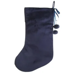 Personalised Blue Velvet Christmas Stocking Personalised Stockings|