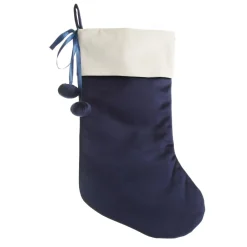 Personalised Blue Velvet Christmas Stocking Personalised Stockings|