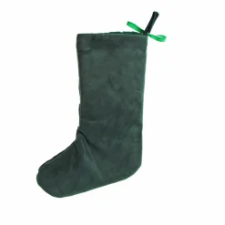 Personalised Bottle Green Velvet Christmas Stocking Personalised Stockings|