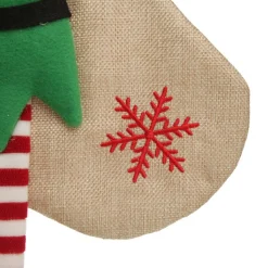 Personalised Boy Elf Christmas Stocking with Dangly Legs Personalised Stockings|