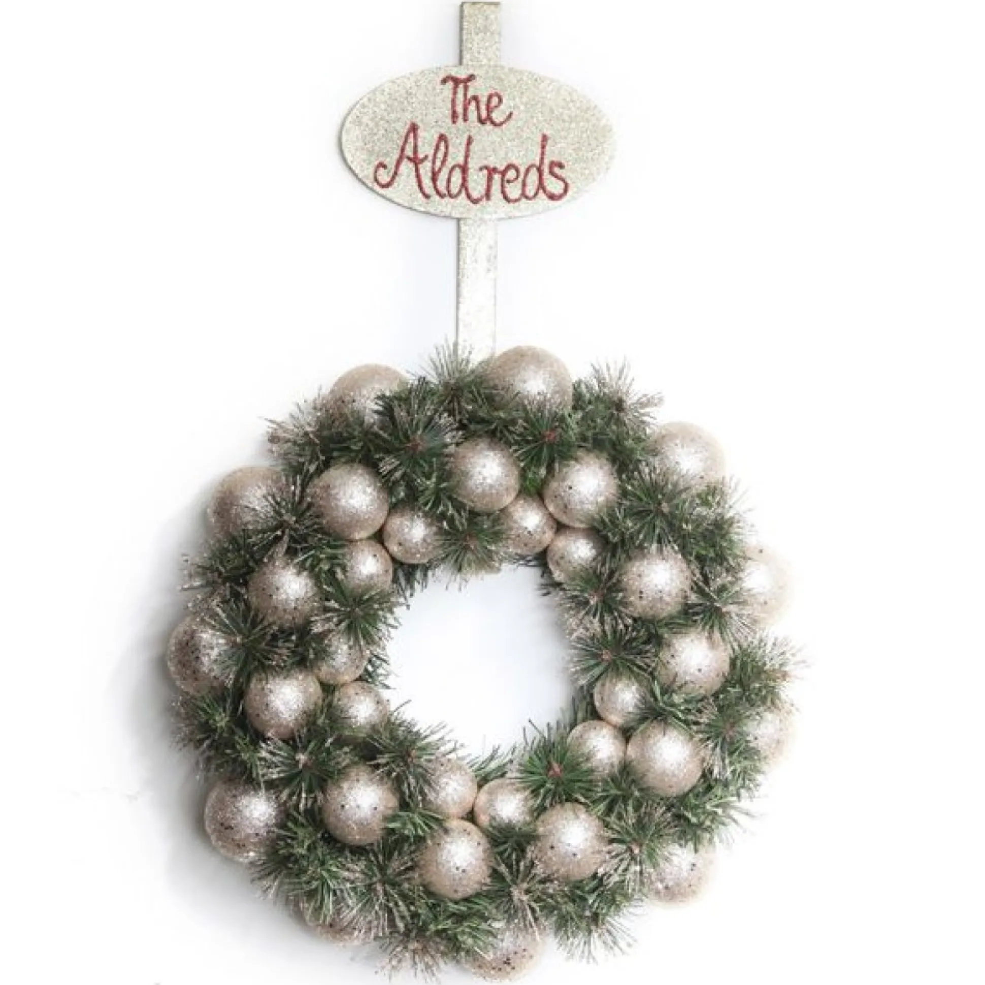 Personalised Champagne Wreath Hanger Wreath Hangers And Stands|