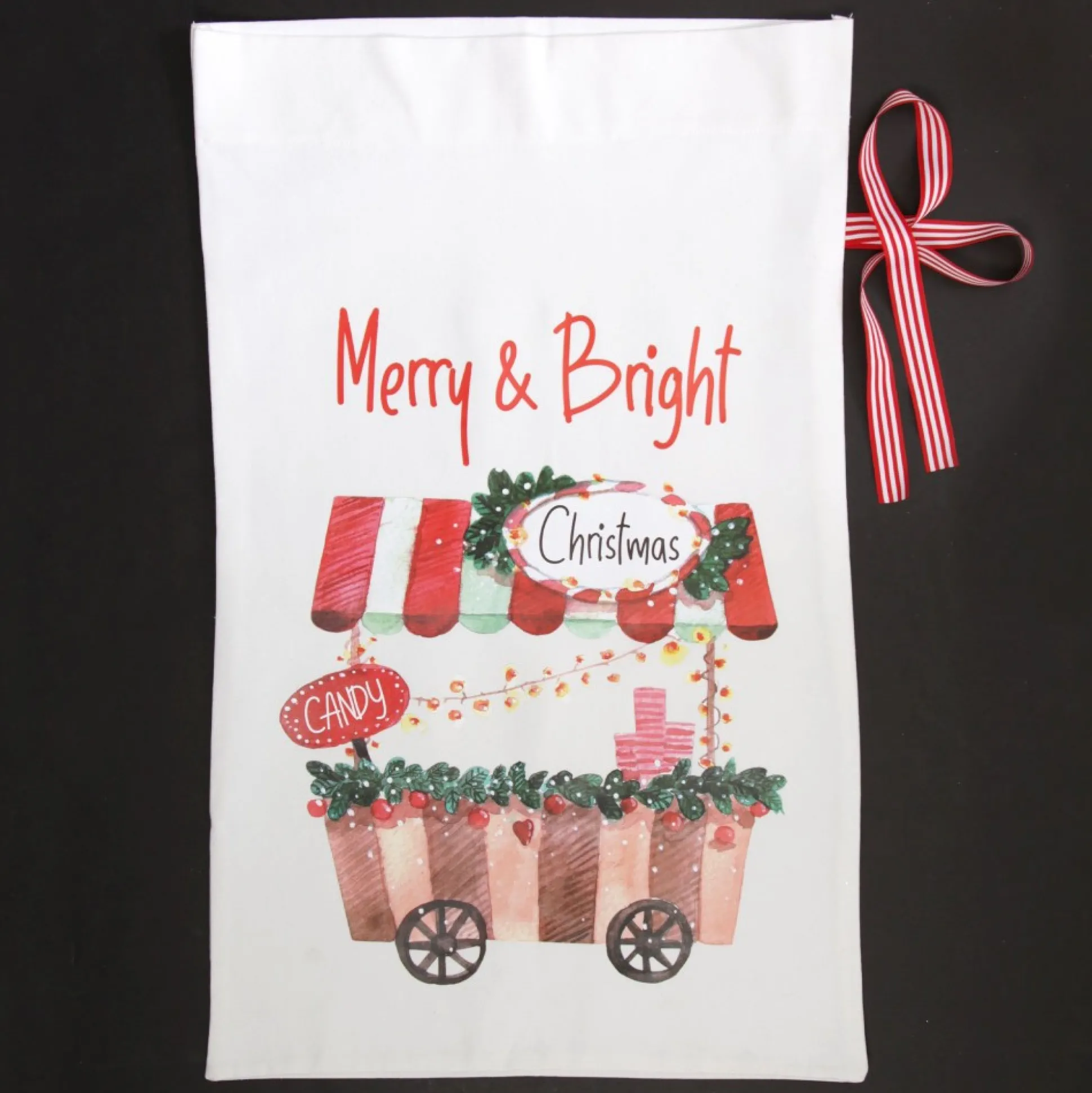 Personalised Christmas Candy Shop Santa Sack Personalised Santa Sacks|