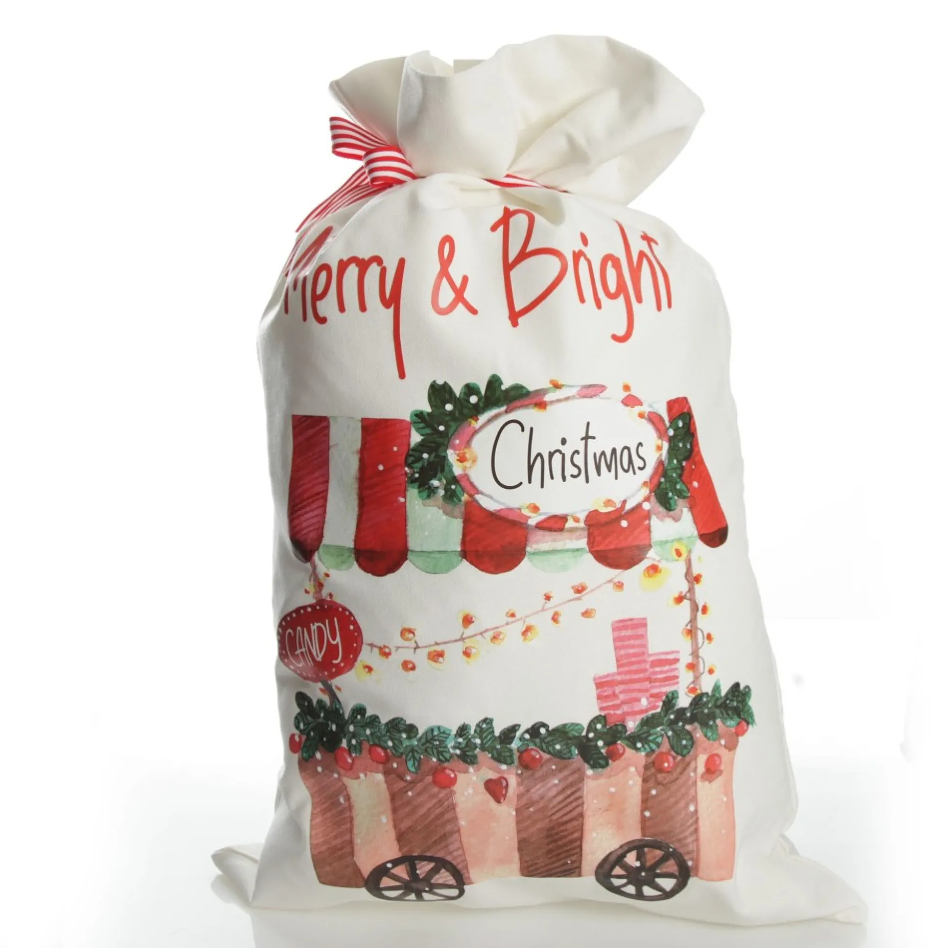 Personalised Christmas Candy Shop Santa Sack Personalised Santa Sacks|