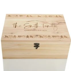 Personalised Christmas Parade Wooden Christmas Eve Box Gift Wrap, Boxes, Bags & Tags|