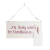 Personalised Christmas Wish List Wood Plaque Christmas Plaques|