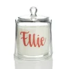 Personalised Clear Scented Christmas Candle with Glass Cloche Christmas Candles And Scents|